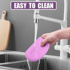 Sapid Silicone Bowl Scraper Flexible Curved Edge, Food Grade Bench Dough Scraper - Image 7