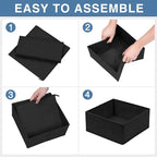 Criusia Drawer Organizer Clothes 12 Pack - Image 7