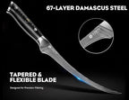 Damascus Fillet knife 7 Inch - Image 2