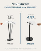 RARXTR Toilet Paper Holder Stand, Modern Bathroom Free Standing Toilet Paper - Image 4
