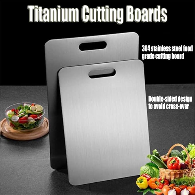 Apex Titanium Cutting Board, Stainless Steel Cutting Board, Titanium Cutting - Image 2
