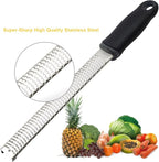 Lemon Zester, Stainless Steel Kitchen Cheese Grater, Plastic Cover Ergonomic - Image 3