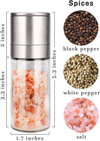Gulex® Salt and Pepper Grinder Set, Pepper Mill, Sea Salt Shaker Grinder - Image 3