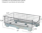 Household Essentials Glidez Chrome-Plated Steel Extended Depth 1-Tier Sliding - Image 4
