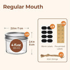 ComSaf Mini Mason Jars 4oz - Image 2