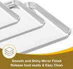 Wildone Baking Sheet with Rack Set, Stainless Steel Baking Pan Cookie Sheet - Image 2