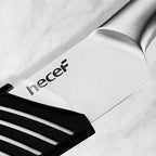 hecef Silver Kitchen knife set of 5, Satin Finish Blade - Image 5
