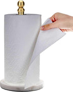 Exilon Gold Paper Towel Holder Countertop, Standing Paper Towel Roll Holder by Exilon