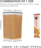 Vtopmart Extra Large Tall Airtight Food Storage Containers, 4 Pieces 5.9qt/6.5L - Image 2