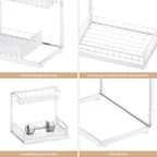 VUSIGN 2 Pack Under Sink Organizer and Storage, 2 Tier Under Cabinet Organizer - Image 7