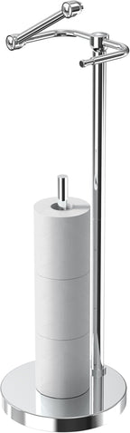 RARXTR Toilet Paper Holder Stand, Post Pivoting Design Free Standing Toilet by ElevateYourSpaceChooseRARXTR