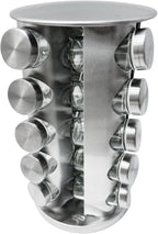 Revolving Spice Rack with 20 Jars, Rotating Spice Rack Organizer with Labels - Image 2