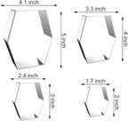 Long Hexagon Cookie Cutters Shapes Set - Image 2