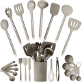 Silicone Kitchen Utensils Set 24 Pieces 450 °F Heat Resistant by CulinaryCouture