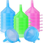 Honeydak 24 Pcs Plastic Funnels 4.7 Inch Wide Mouth Multi-Purpose Funnels by Honeydak