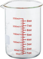 High Borosilicate Glass Measuring Cup-V-Shaped Spout, 250ml Glass Measuring by AckersBORO33