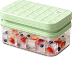 Silicone Ice Cube Trays with Lid and Bin by AUZUX