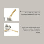 Martha Stewart Castelle 12-Inch Stainless Steel Frying Pan - Image 5