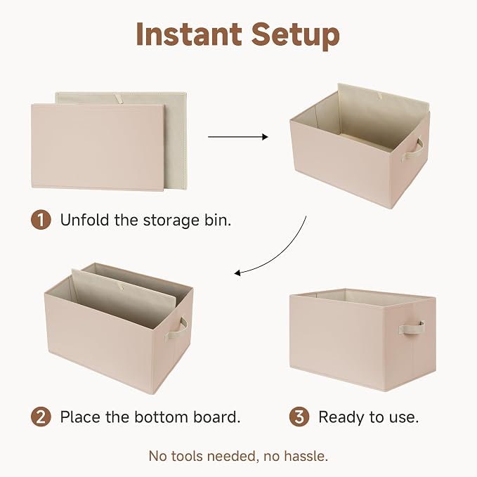 StorageWorks Storage Baskets for Shelves, Closet Organization and Storage Bins - Image 8