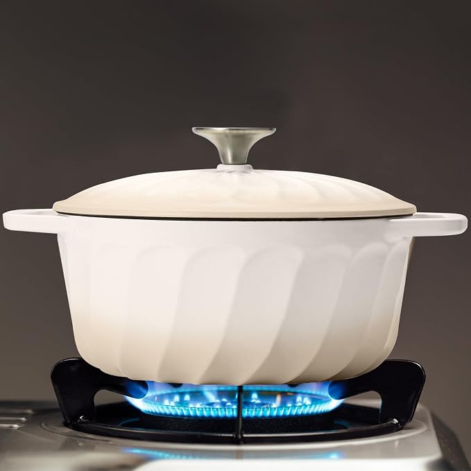6 QT Enameled Cast Iron Dutch Oven - Image 6
