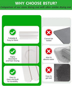 White Stone Drying Mat for Kitchen Counter, Diatomaceous Dish Drying Mat 16x24 - Image 6