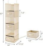 MAX Houser 6 Tier Shelf Hanging Closet Organizer, Closet Hanging Shelf - Image 3
