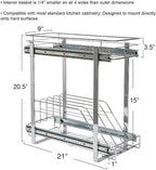 Household Essentials Glidez Multipurpose Chrome-Plated Steel Pull-Out/Slide-Out - Image 2