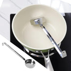 10.55 Inch 3 oz 6 Pcs Silver Stainless Steel 201 Long Handle Soup Spoon - Image 7