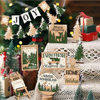 Funnymoom 17 Pcs Christmas Tiered Tray Decor Set Winter Tray Decorations - Image 2