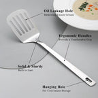 Kyraton Stainless Steel Spatulas Set, Solid Turner, Kitchen Spatulas - Image 4