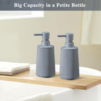 Gray Hand Soap Dispenser with No Rust Pump - Image 5