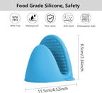 3 Pairs Oven Mitts Silicone Pot Holders Set Heat Resistant - Image 5