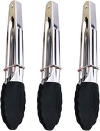 Mini Kitchen Tongs with Silicone Tips, 3-Piece Set, 7-Inch Non-Stick Tongs with by JXJYZLN