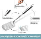 Pleafind Stainless Steel Cooking Utensils Set, Nonstick Kitchen Tools - Image 3