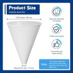 SiliFine 25 Pcs Paper Funnels for Motor Oil 6 oz Disposable Engine Oil Funnel - Image 2