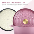 Miereirl 6 Quart Enameled Dutch Oven Pot - Image 2