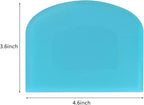 ALLTOP Bowl Spatula & Bench Scraper, Flexible Plastic Multipurpose Kitchen - Image 2