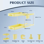 VERIFOST 2 Pack Under Sink Organizers and Storage, Height Adjustable Bathroom - Image 2