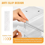 2 Pack Stackable Makeup Organizer, 12.1''L Acrylic Bathroom Organizer and - Image 3