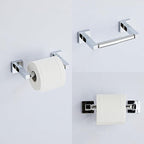 Chrome Bathroom Hardware Set 4 Pieces, Bathroom Accessories Set Stainless Steel - Image 5
