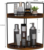 Dorhors 2-Tier Bathroom Counter Organizer, Vanity Counter Corner Shelf - Image 3