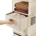 Hanging Shelf Closet Storage Organizer Removable Drawers ，Hanging Storage - Image 4