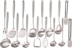 18/10 Stainless Steel Cooking Utensils Set by Standcn