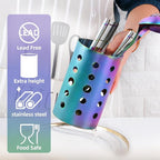 QRU Kitchen Utensil Holder for Countertop, Stainless Steel Cooking Utensil - Image 7