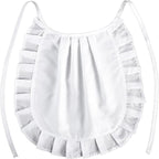 White Apron Cosplay, Waist Half Apron Puffy Tight Costume, Maid Aprons Kitchen by Unknown