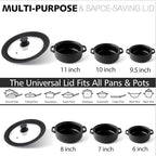 Anaeat Silicone Universal Lid for Pots, Pans and Skillets - Image 4