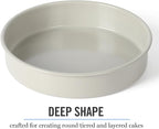 Martha Stewart Gallen 8-Inch Round Nonstick Carbon Steel Cake and Bake Pan – - Image 6