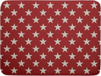 Patriotic July of 4th Red Star Dish Drying Mat by Aytipun