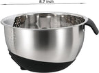 Rice Washing Bowl with Strainer Quinoa Washer Bowl, Stainless Steel Side - Image 3