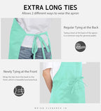Syntus Apron for Men Women, Adjustable Cooking Kitchen Chef Aprons - Image 6